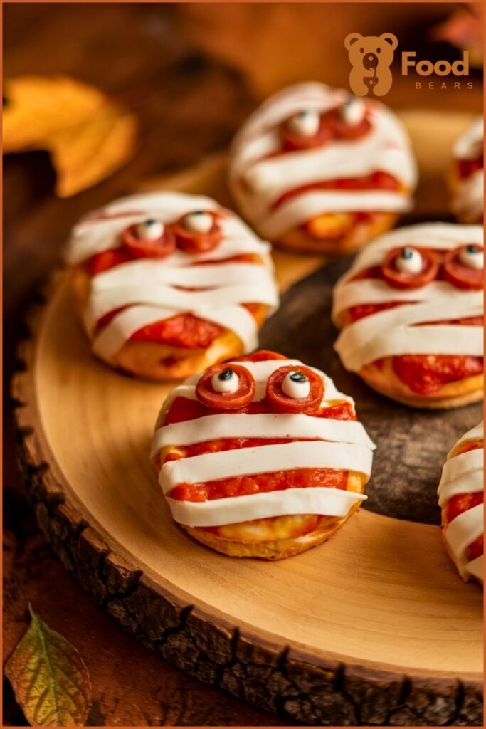 Spooky Pizza Ideas - Ghostly Mozzarella Pizza for Halloween