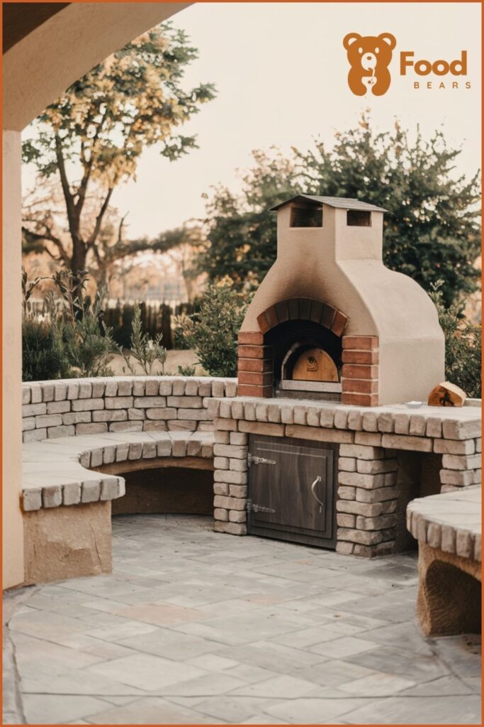 DIY Brick Pizza Oven - Patio Brick Oven with Built-In Seating