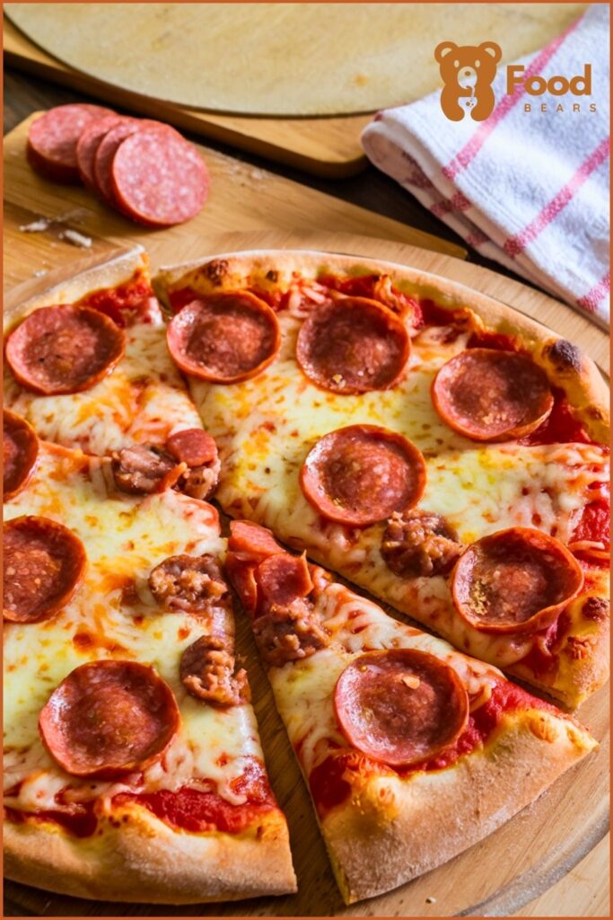 Pizza Oven Recipes - Pepperoni and Sausage Pizza recipe for pizza oven