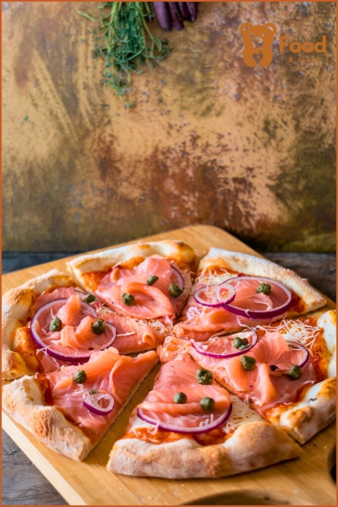 Wood Pellet Pizza Oven Recipes - Smoked Salmon Pizza wood oven