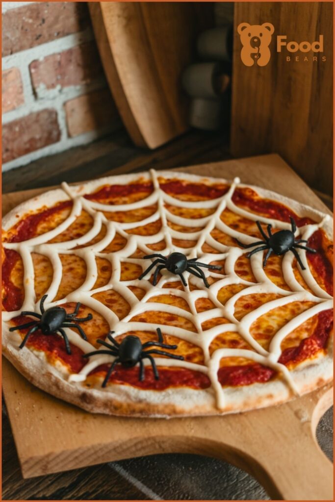 Halloween Pizza Ideas - Spider Web Pizza