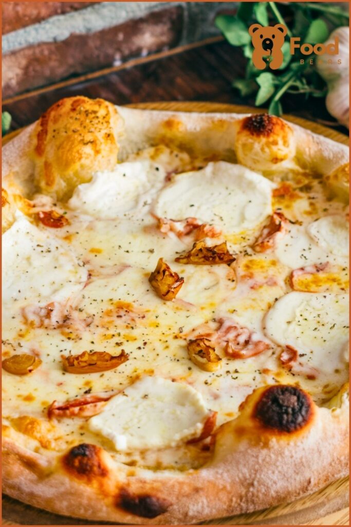 Pizza Oven Recipes - White Garlic Bliss Pizza for pizza oven