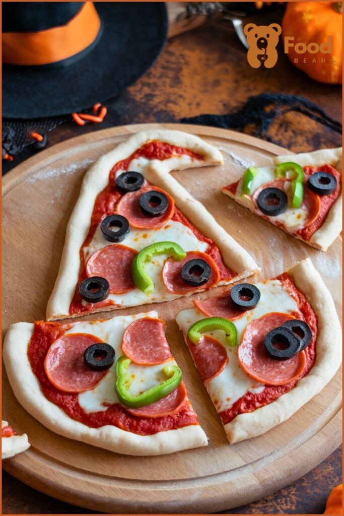 Halloween Pizza Ideas - Witch’s Hat Pizza