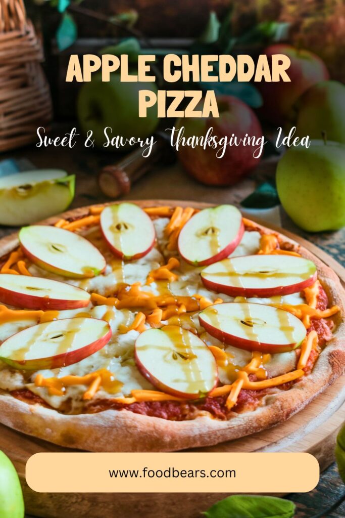 Thanksgiving Pizza Ideas - Apple and Cheddar Pizza