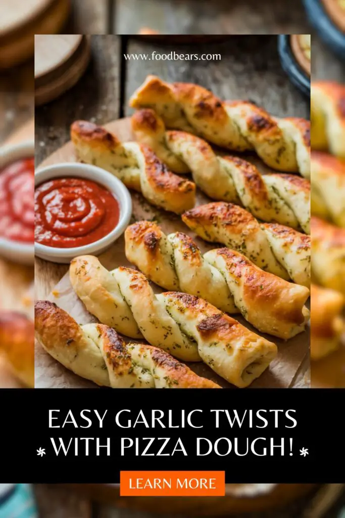 Garlic Pizza Dough Recipes - Garlic Twists with Pizza Dough