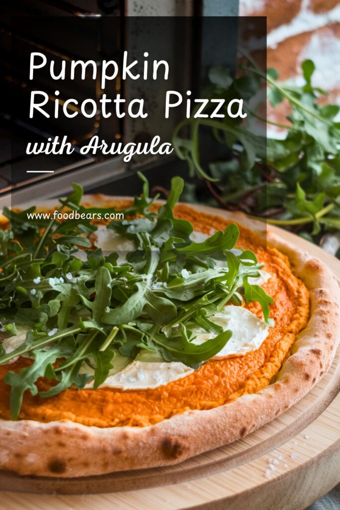 Thanksgiving Pizza Ideas - Pumpkin Ricotta Pizza with Arugula