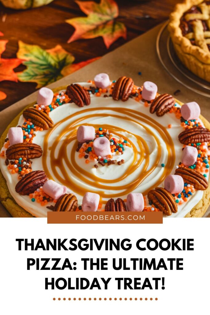 Thanksgiving Pizza Party - Thanksgiving Cookie Pizza