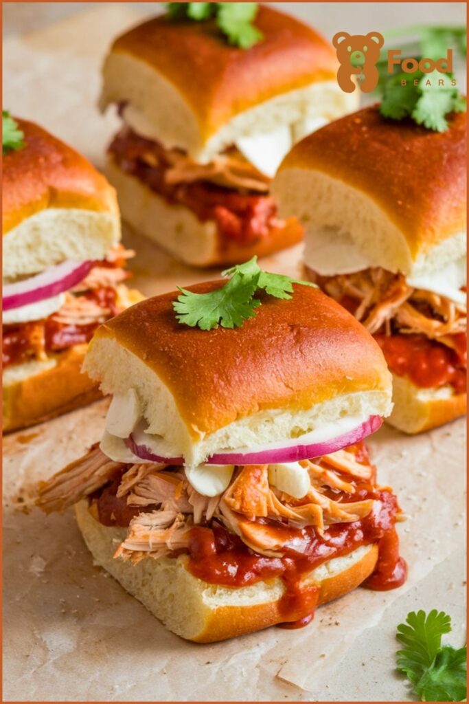 Pizza Sliders Hawaiian Rolls - BBQ Chicken Pizza Sliders on Hawaiian Rolls