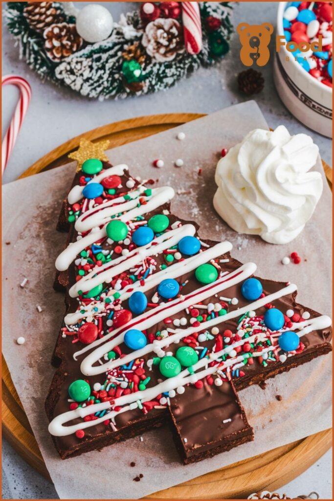 Christmas Tree Dessert Pizza