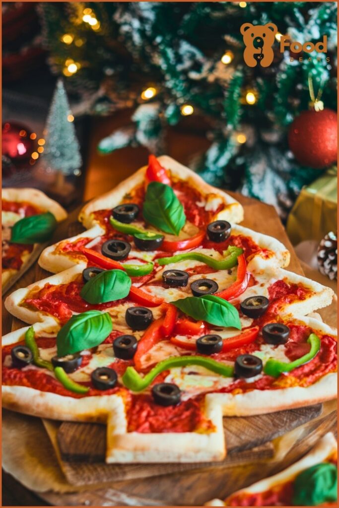 Christmas Tree Mini Pizza