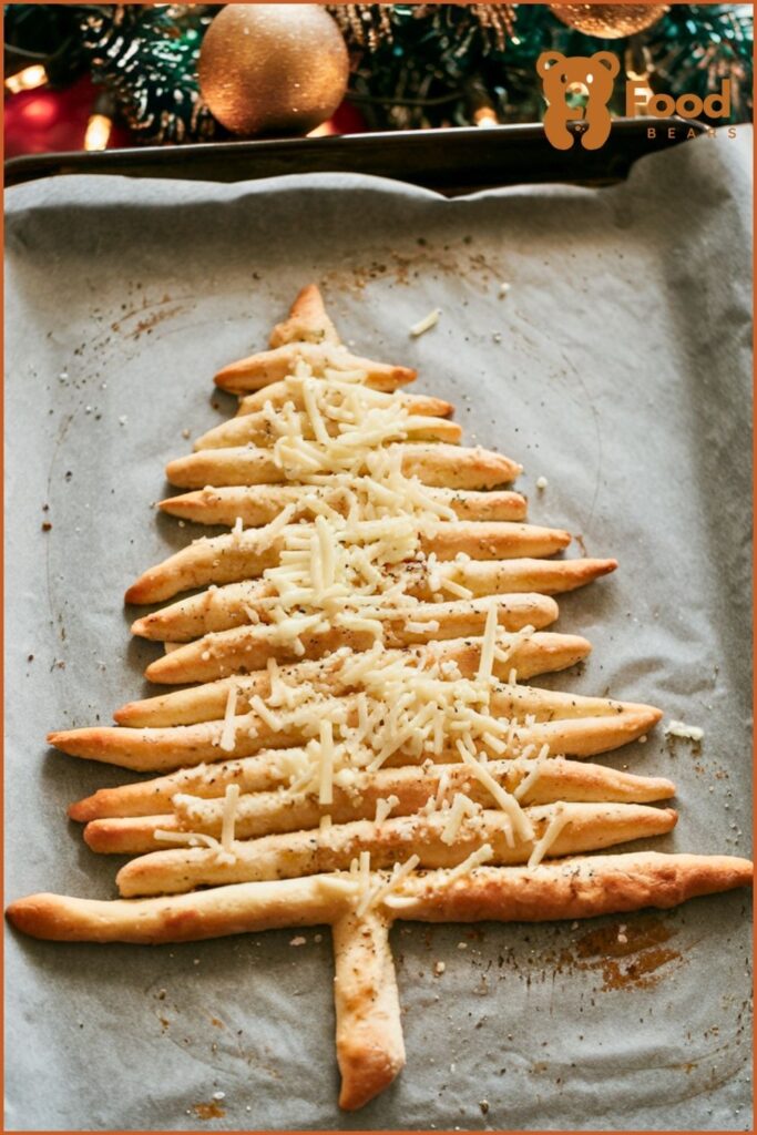 Christmas Tree Pizza Breadsticks