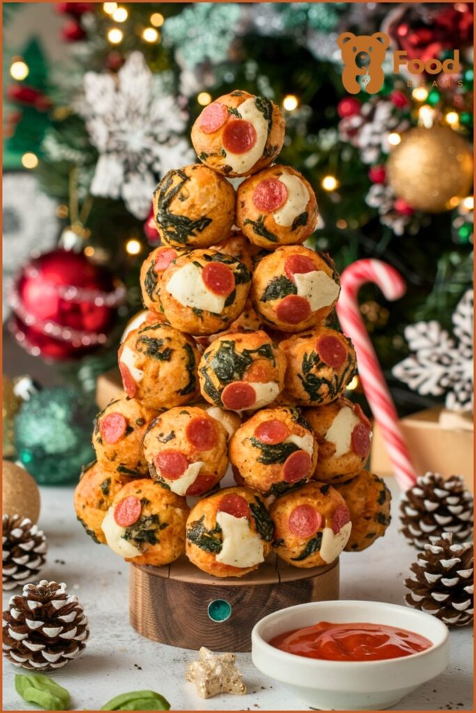 Pizza Ball Christmas Tree