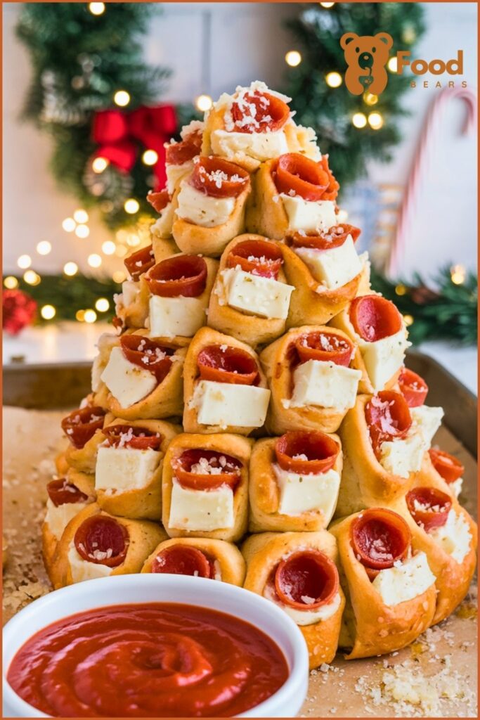 Pizza Roll Christmas Tree Pull-Apart