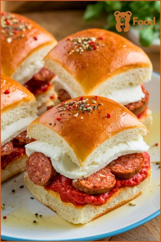 Pizza Sliders Hawaiian Rolls - Sausage Pizza Sliders Hawaiian Rolls