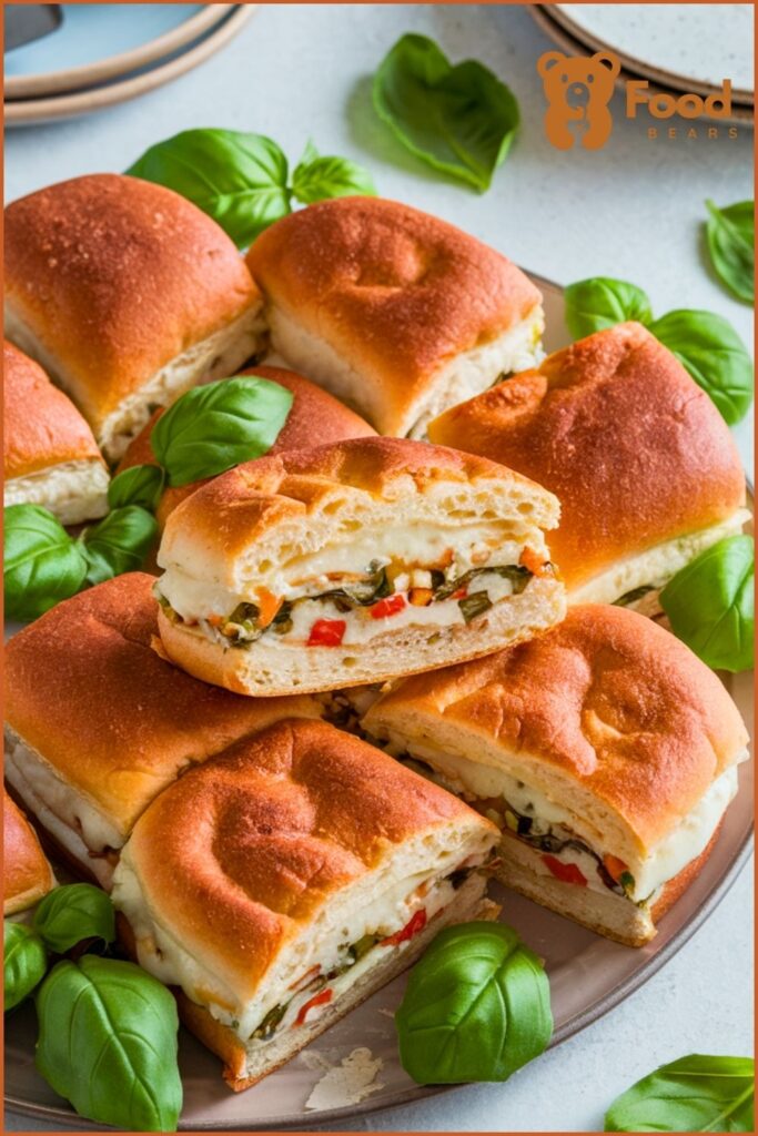 Pizza Sliders Hawaiian Rolls - Vegetarian Pizza Sliders Hawaiian Rolls