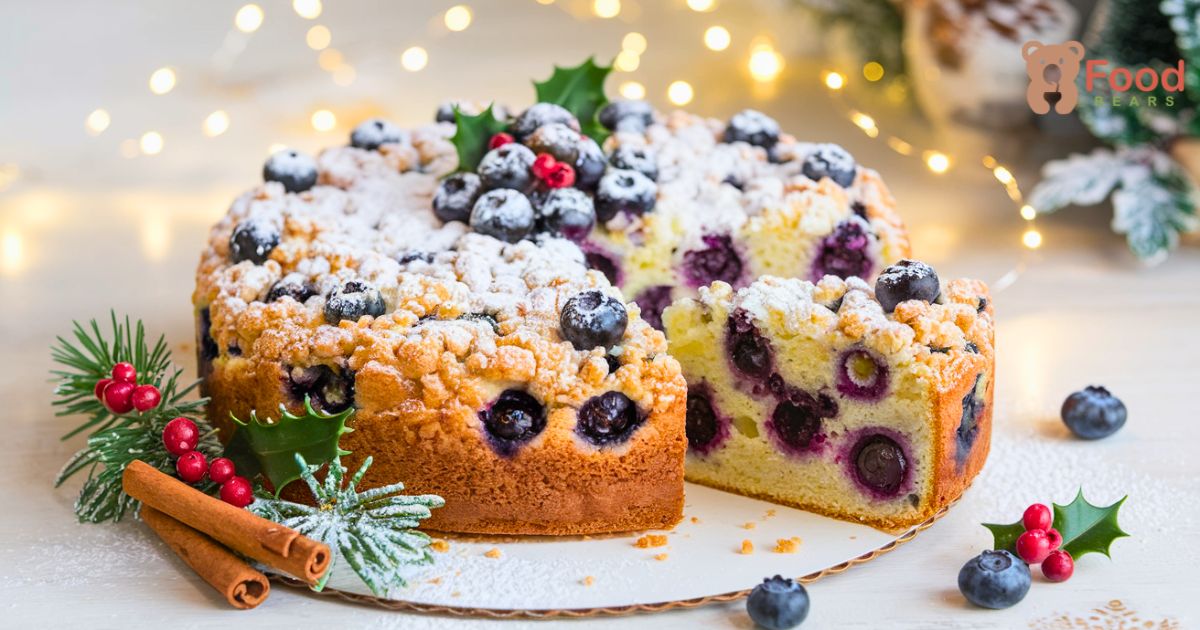 Blueberry coffee cake