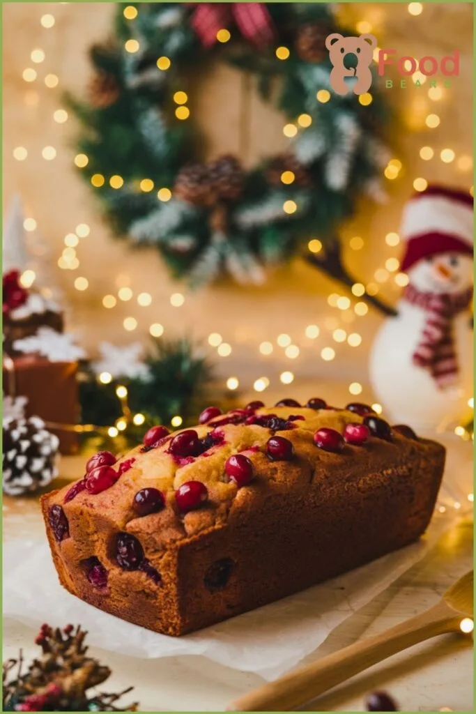 Christmas Cranberry Loaf Cake