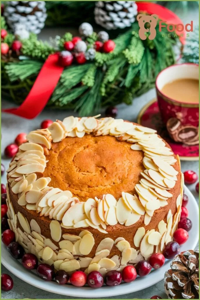 Cranberry Almond Christmas Cake