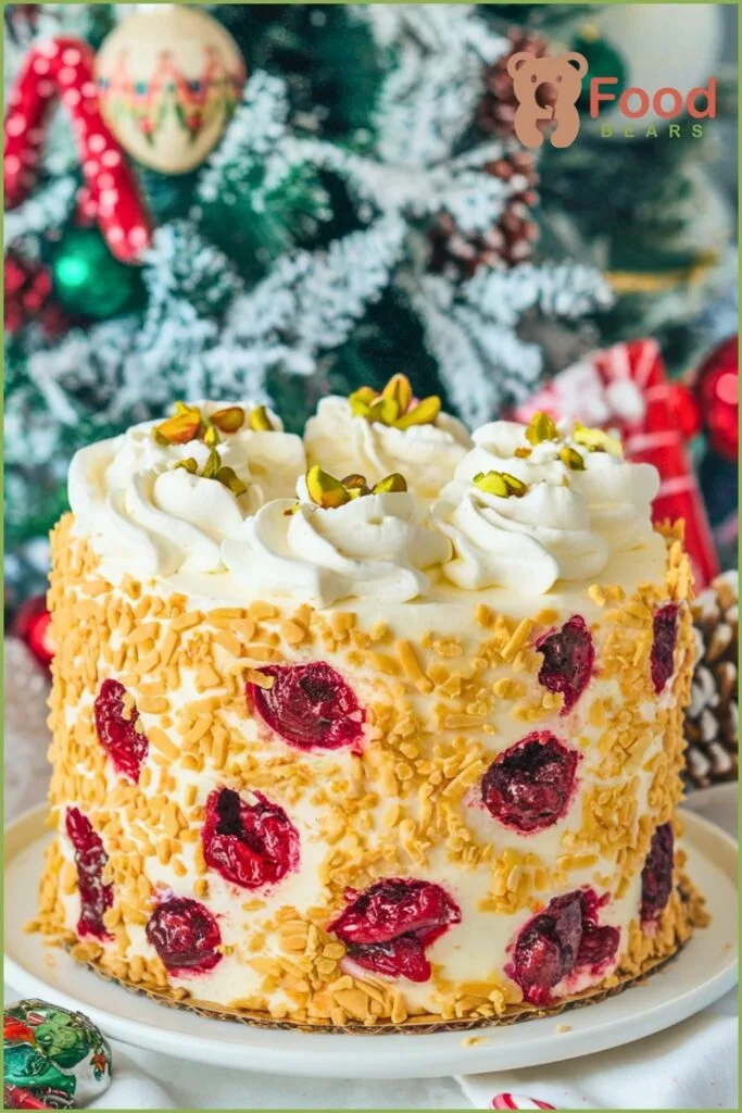 Cranberry Christmas Poke Cake