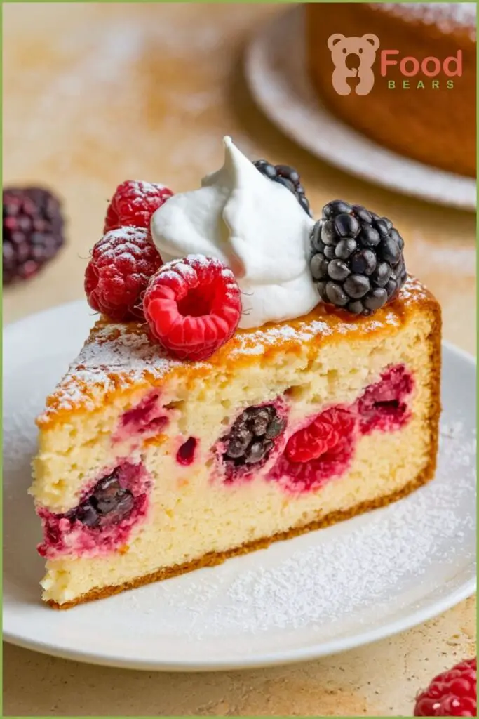 Keto Berry Chantilly Cake