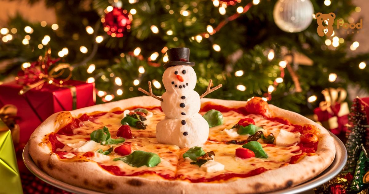 Snowman Pizza