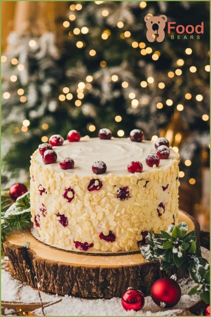 White Chocolate Cranberry Cake
