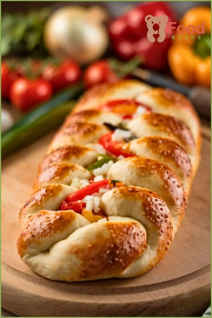 Braided Stromboli with Pizza Dough