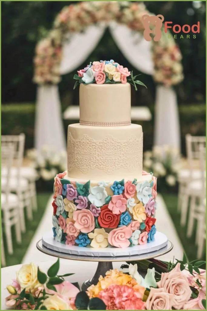 Fondant Bridal Shower Cake Design