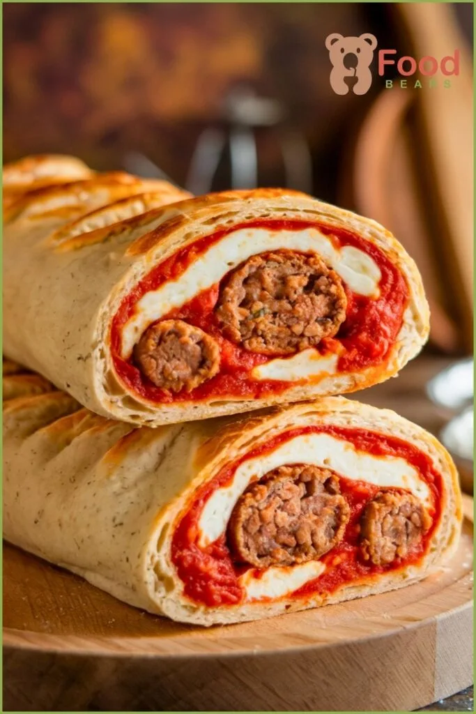 Meatball Stromboli with Pizza Dough