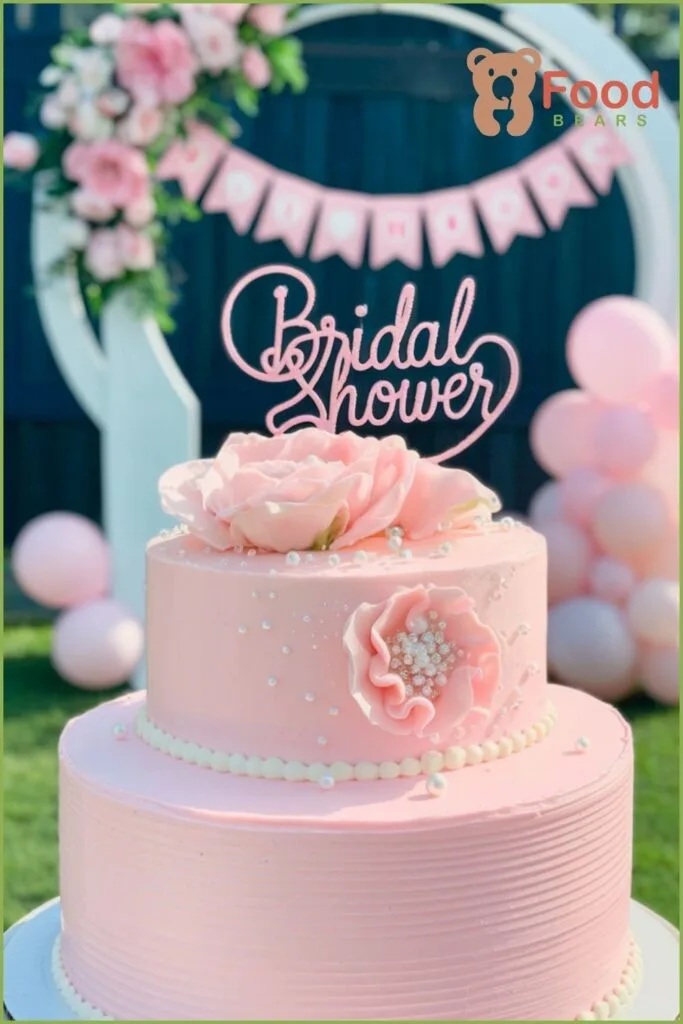 Pink Bridal Shower Cake