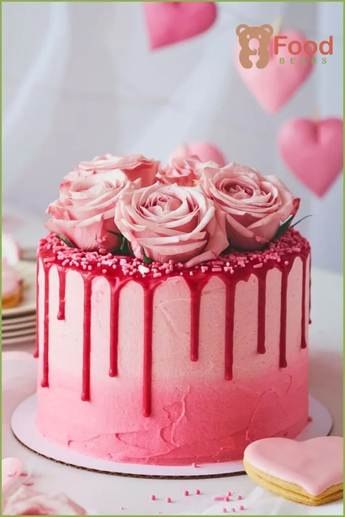Pink Valentine Cake