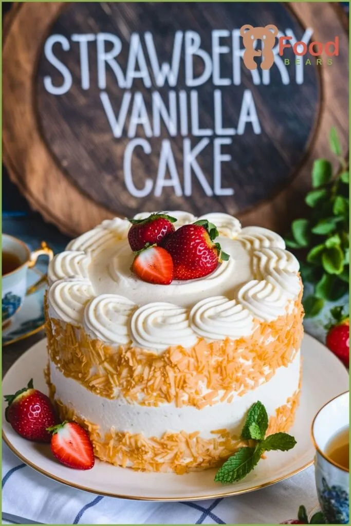 Strawberry Vanilla Cake Recipe