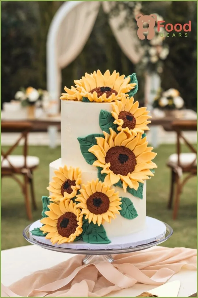 Sunflower Bridal Shower Cake
