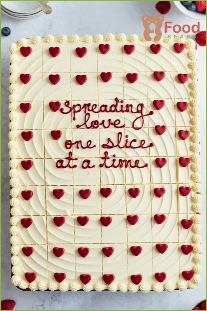 Valentine Day Sheet Cake