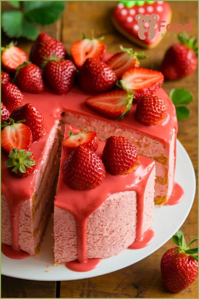 Moist Strawberry Cake Recipe