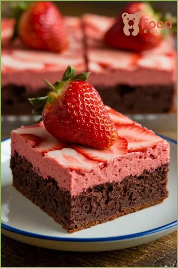 Strawberry Brownies Recipe Cake Mixes