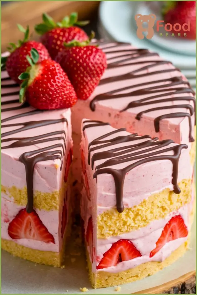 Strawberry Ice Cream Cake Recipe
