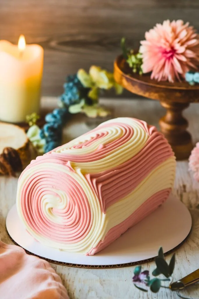 Fondant Scroll Cake