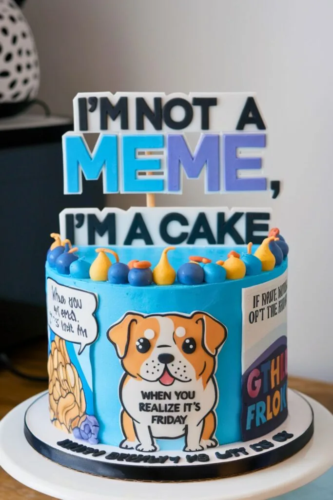 Funny Cake with Memes
