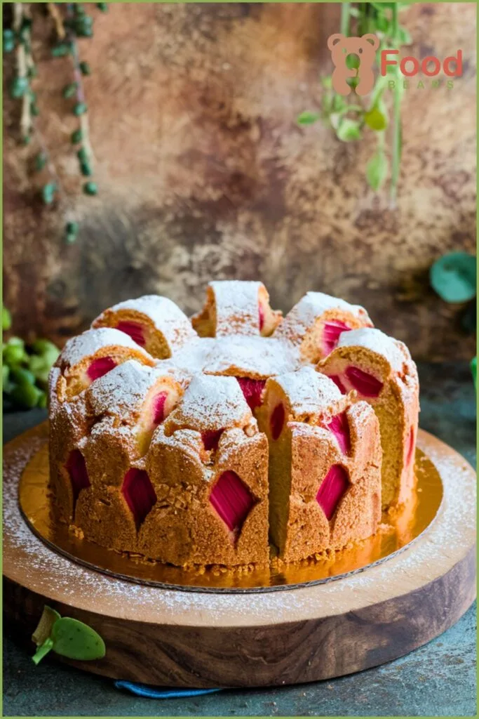 Rhubarb Cake With Cake Mix