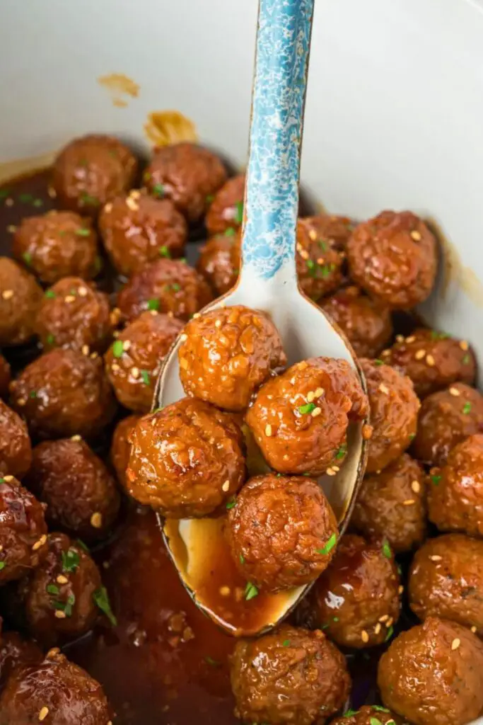 Crockpot Honey Garlic Meatballs