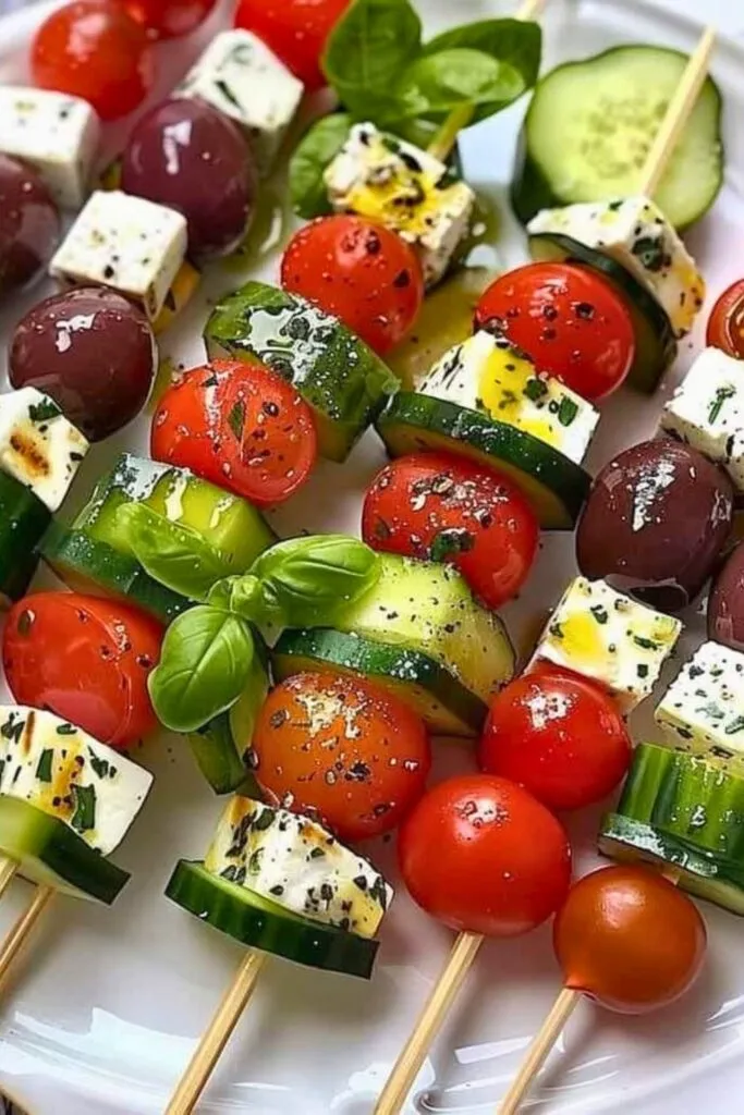 Greek Salad Skewers