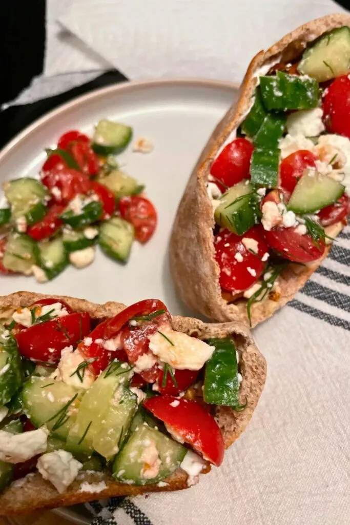 Greek Veggie Pita Pockets