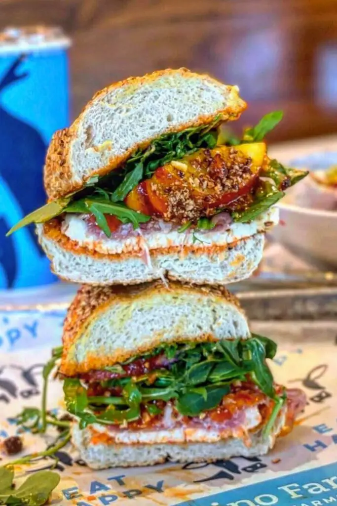 Grilled Peach and Prosciutto Sandwich