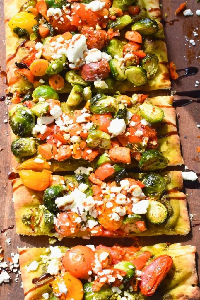 Grilled Veggie Flatbread Pizza
