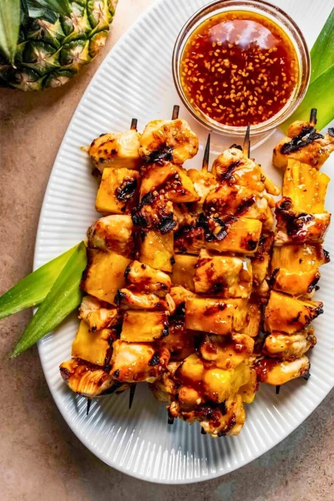 Hawaiian Chicken Skewers