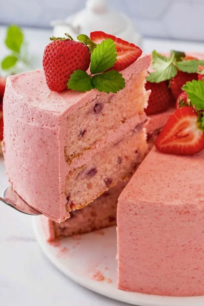 How to Make Lemon Strawberry Cake
