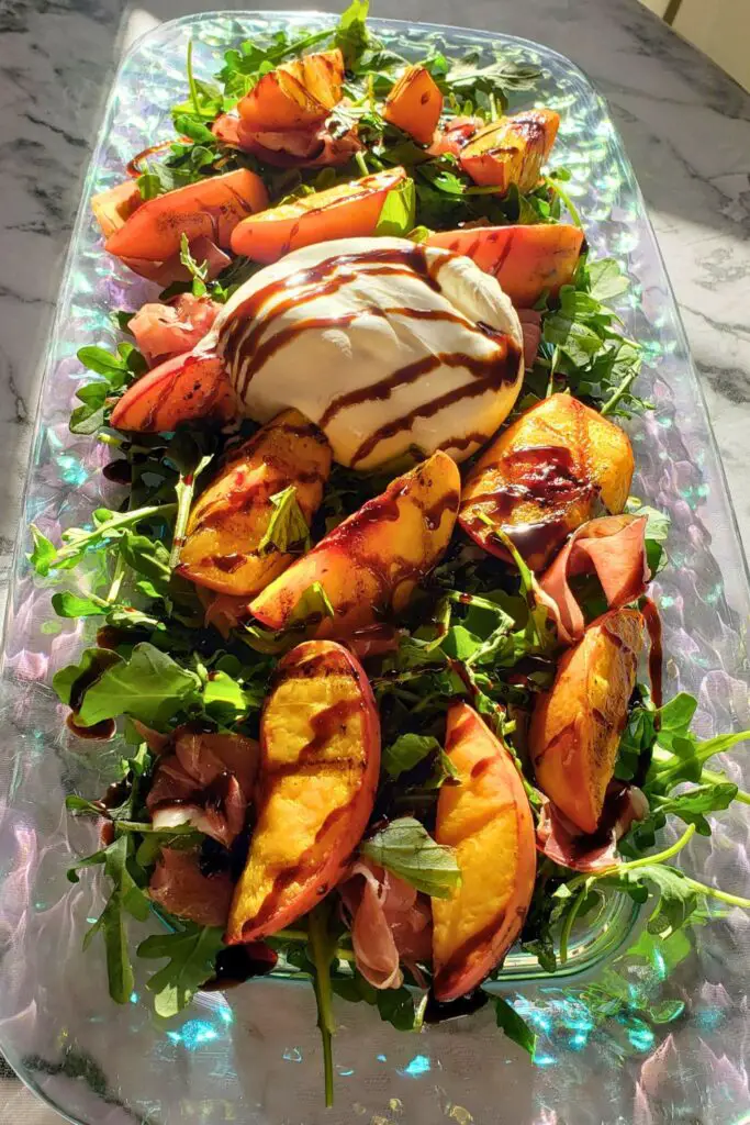 Peach Burrata Salad