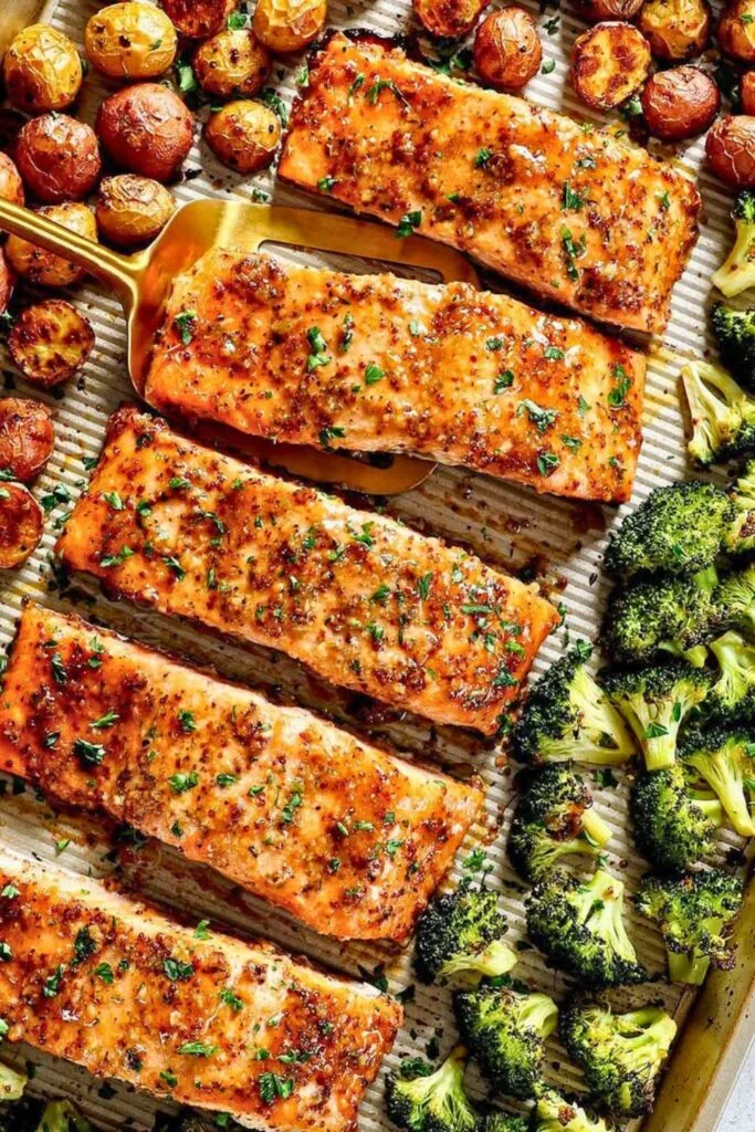 Sheet Pan Honey Glazed Salmon