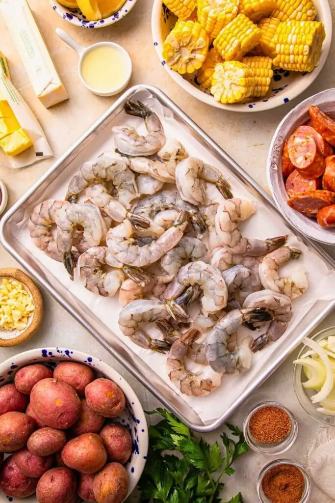 Shrimp Boil Foil Packets Ingredients
